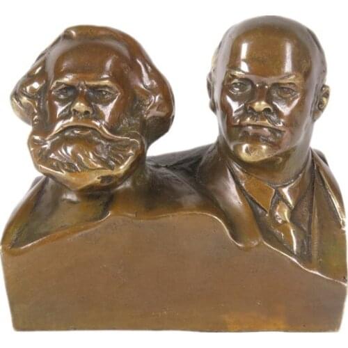 Bronze Sculpture Art Bust Copper Statue Figure Creative Vintage Art Living Room Statue Decor Hogar Decoracion Home Decors AC50DX