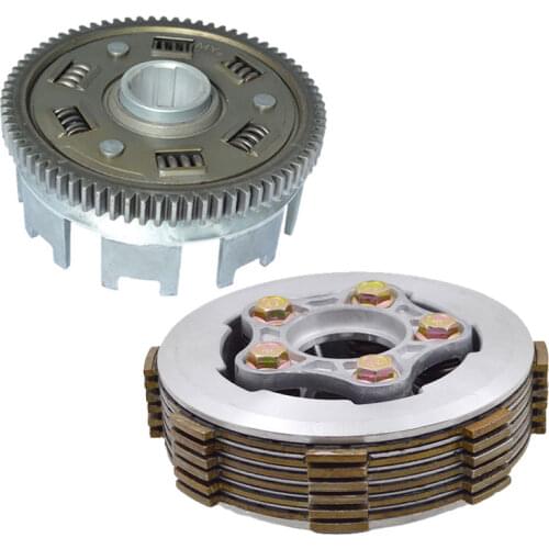 Motorcycle 5 Column Enhanced Clutch 6pcs Friction DIsc Center Outer Clutch Assy for CG150 CG175 CG200 CG250 Tricylcle Buggy ATV