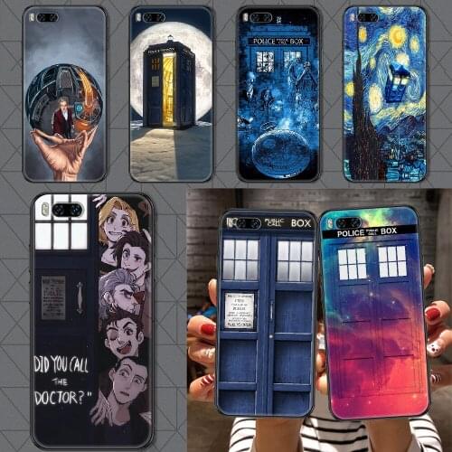 Tardis Box Doctor Who Phone case For Xiaomi Mi Max Note 3 A2 A3 8 9 9T 10 Lite Pro Ultra black tpu bumper painting hoesjes