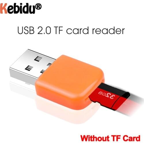 Colorful Mini USB Adapter High Speed USB 2.0 Card Read For Micro SD Flash TF Memory Card Reader MicroSD Transflash To Adapter