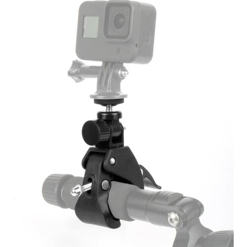 Fast Clip Release Motor Bike Roll Bar Handbar Tripod Mount Holder for Gopro Hero 7 6 5 4 3 2 1 Sports Camera DV