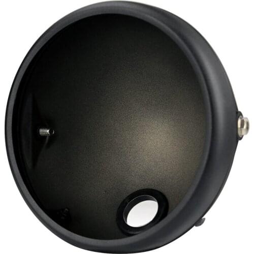 DHBH-Motorcycle Headlight Base 7-Inch Retro Prince Motorcycle Modified Headlight Base LED Headlight Shell Base