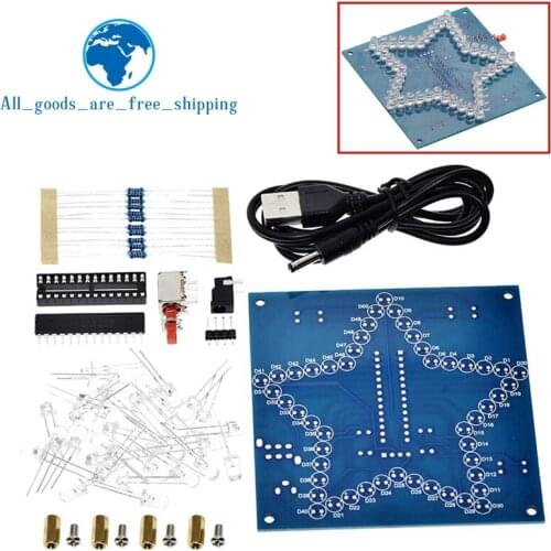 DIY Electronic Kit Five-Pointed Star Colorful Glare LED RGB Module Water Light 51 Single Chip Microcomputer For Arduino
