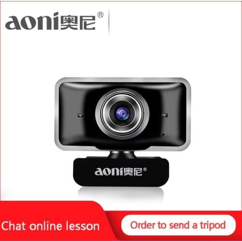 Aoni C11 HD camara de video Webcam 720P Built-in Micphone USB Mini Computer USB Camera for PC cam Computer Universal web camera