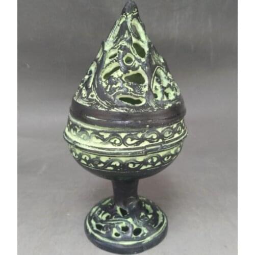 China bronze Boshan Incense burner crafts statue