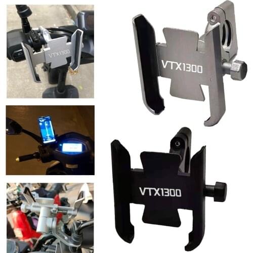 Mobile Phone Motorcycle Navigation Bracket Handlebar rearview mirror installation for Honda VTX1300 VTX 1300