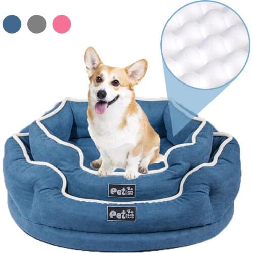 Dog Bed Winter Memory Foam Waterproof Dogs House for Puppy Large Washable Removable Cover Pet Beds Soft Warm Lounge Sofa Kennel