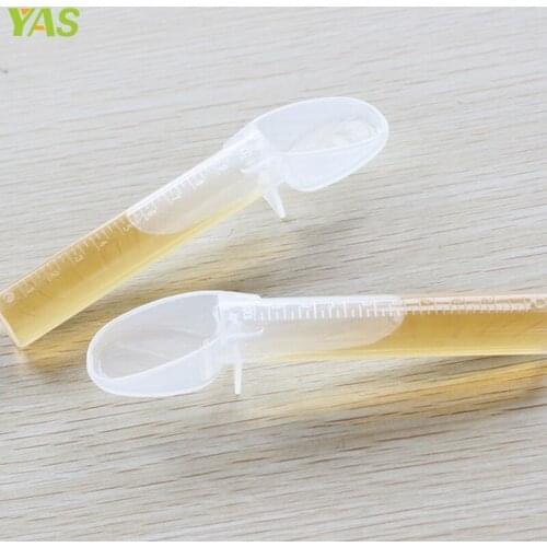 1PC Infant Baby Silicone Medicine Feeding Spoon Feeder Anti Choke Device With Scale #330