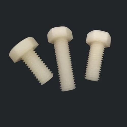 M8 M10 M12 nylon Hex bolt Plastic screw Hexagon screws Insulated plastics bolt 8mm-150mm Length