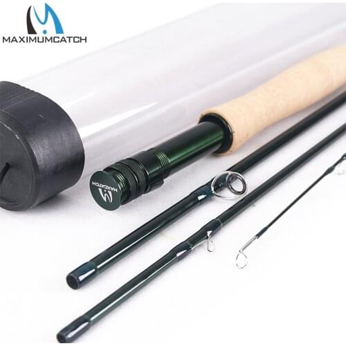 Maximumcatch 3/4/5/6/7/8/10WT Fly Rod 9FT 4Pieces Medium-fast Graphite IM8 Fly Fishing Rod