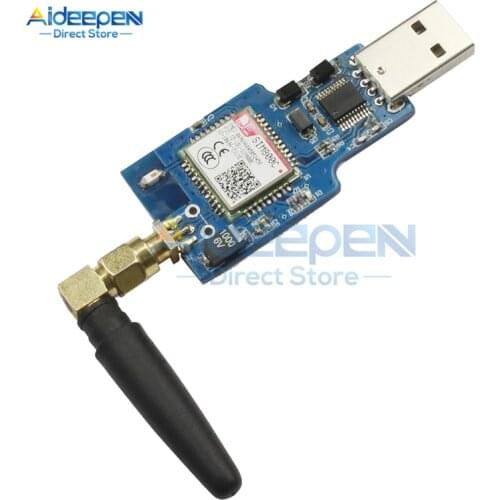 USB to GSM Module Quad-band GSM GPRS SIM800 SIM800C Module For Wireless Bluetooth SMS Messaging With Antenna