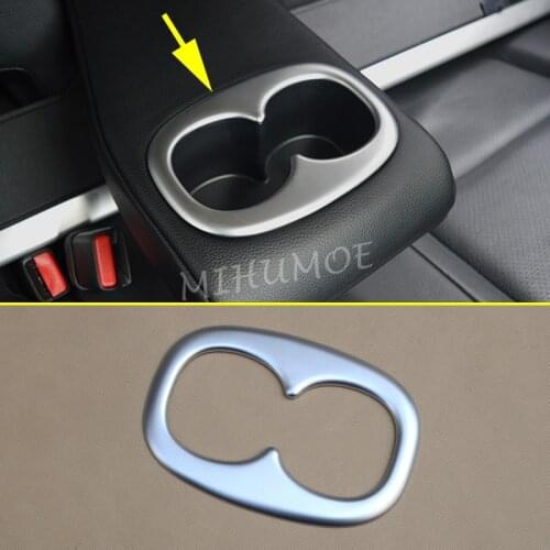 For Mitsubishi Outlander 2013 2014 2015 2016 2017 2018 2019 2020 Rear Cup Holder Cover Interior Seat Water Trims Molding