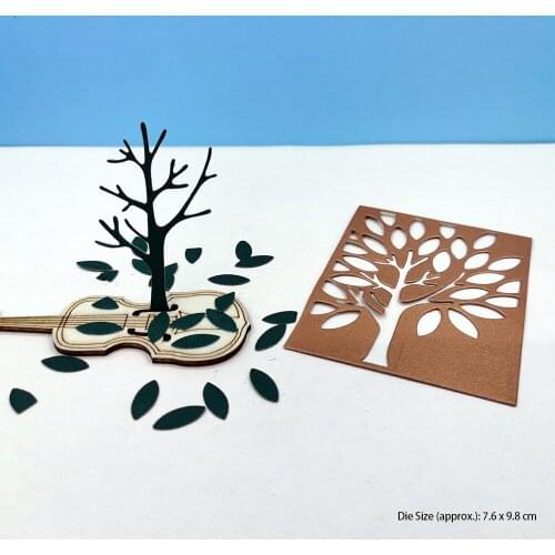Lucky Tree Cutting Dies Scrapbooking DIY Cut Die Mold Album Card Decorative Crafts Embossing Folder Clear Stamps
