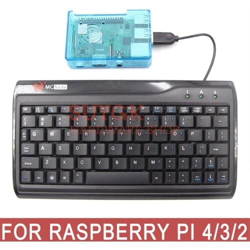 Raspberry PI 4 model B 4GB/2GB/1GB USB keyboard small Mini Slim US 78 Keys English Layout for Banana PI Orange PI Raspberry PI 3