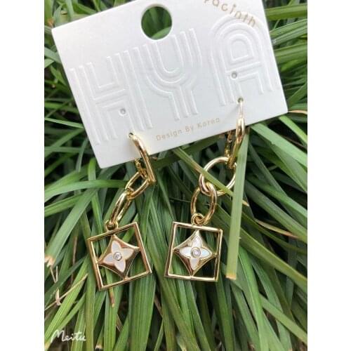 S925 Silver Ear Needle Stud Earrings Natural Fresh Water Pearl Zircon Brass/14k Gold Korea Fasion Jewelry for Women HYACINTH HOT