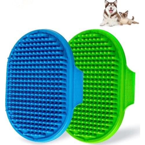 Pet Silicone Washing Glove Dog Cat Bath Brush Comb Pets Rubber Glove Hair Fur Grooming Massaging Kitchen Cleaning Gloves