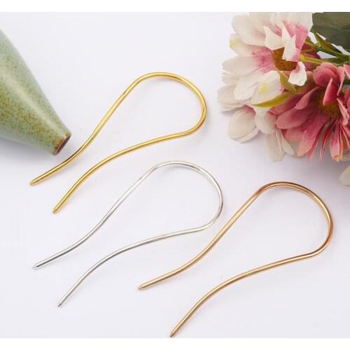 U-shaped Hair Clips & Pins 4.5X10.5cm Gold/Silver Color Hair Bobby Pin Barrette Salon Grip Clip Headwear Hairpins Accessories