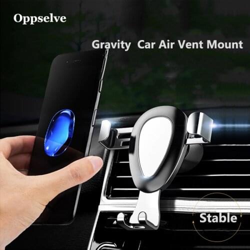 Universal Car Phone Holder Gravity Car Bracket Air Vent Mount Mobile Holderfor Samsung S20 S21 S10 Voiture Stand for iPhone 12 X
