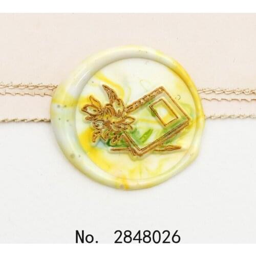 Notebook with flowers Wax seal stamp,Party Wax Seal Stamp Kit invitation seals,gift envelop packing seal,Seal Stamp,Flower stamp