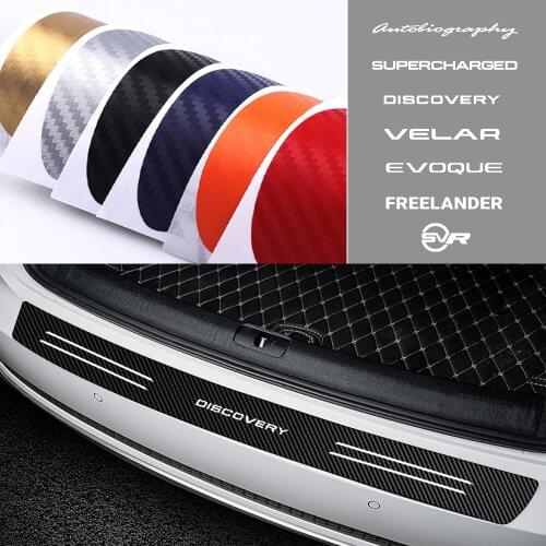 Car Trunk Protection Sticker Carbon Fiber Rear Bumper Decal For Mazda Axela Atenza CX-3 CX-5 CX-8 MS demio MPS 3 6 MS Accessorie
