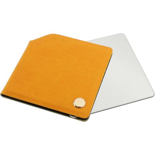 1PC Stainless Steel Cosmetic Mirror Unbreakable Portable Travel Shatter-proof Makeup Mirror Rotating Portable Mirror Gift