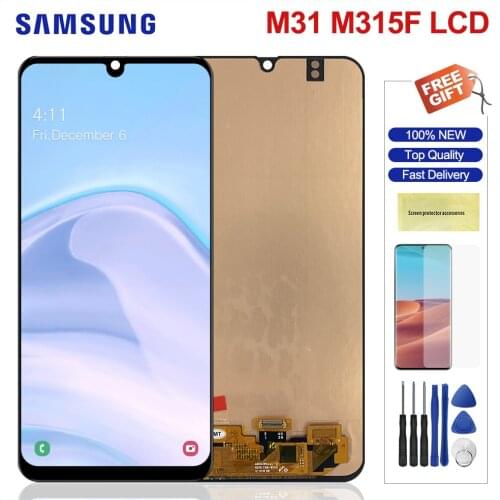 6.4'' Original M315 Lcd For Samsung Galaxy M31 M315 M315F SM-M315F LCD Display Touch Screen Digitizer Assembly For Samsung M31