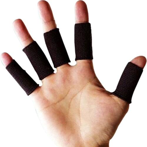 10Pcs Stretchy Sports Finger Sleeves Arthritis Support Finger Guard Outdoor Basketball Volleyball Finger Protection