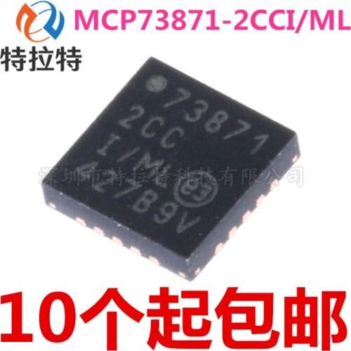 10pcs/lot MCP73871-2CCI/Ml QFN-20 Lithium Ion Battery Charging Controller Chip Brand New & Original