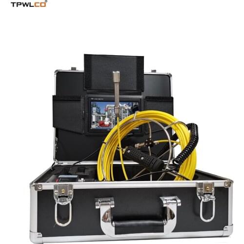 17mm Industrial Video Camera With 6pcs LEDS 20-50m Cable DVR Function 7inch Screen Pipe Inspection Equipment System