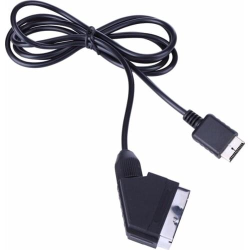 2 pcs 1.8M RGB SCART Cable TV AV Lead for Playstation PS1 PS2 PS3 Slim line Game Console