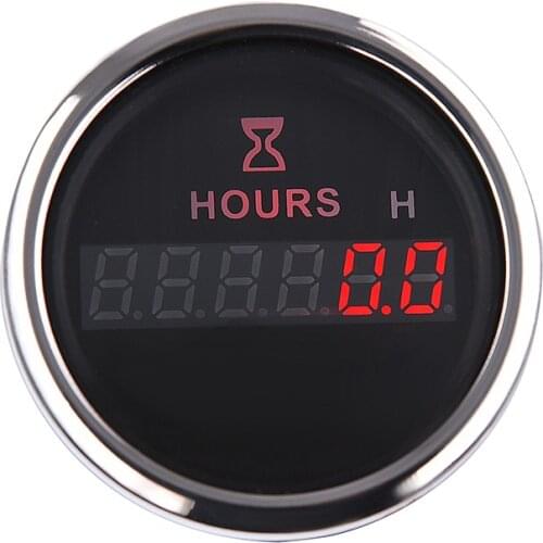 2021 New Waterproof Digital Engine Tach Hour Meter Tachometer Gauge RPM LCD Display For Motorcycle Motor Car Boat Hourmeter