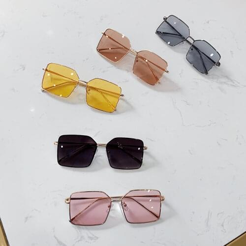 3-8 yrs kinder zonnebril 2019 Boys&girls Cute Stage Party Sun glasses Model Show Cool Child beach Travel gift Metal Frame N447