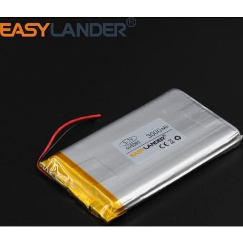 6x50x85mm 3.7V 3000mAh Rechargeable li-Polymer Li-ion Battery For Bluetooth Notebook Tablet PC Consumer electronics605085 065085