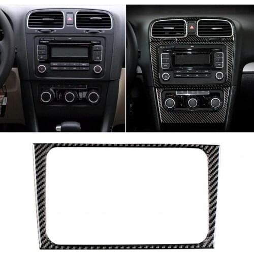 80% HOT SALES！！！Car Auto Central Control CD Panel Decoration Sticker for VW Golf 6 R MK6 08-12