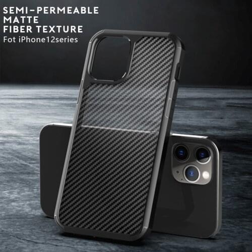 For iphone 12 pro max 12 mini Case Carbon Fiber Shockproof Transprent For iphone 11 xs xr x 7 8 plus Cover For iphone 12 pro max