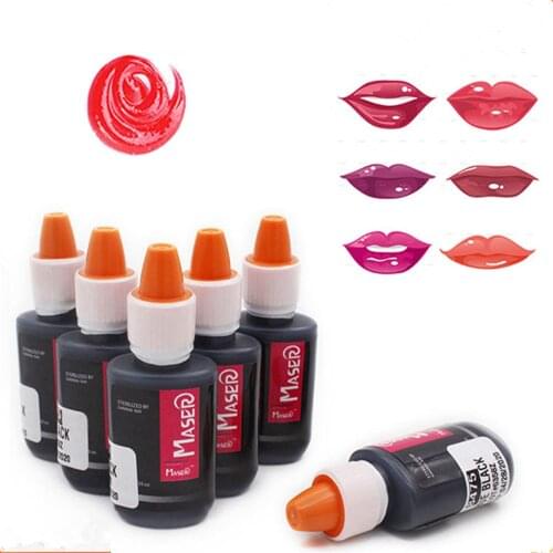 Maser Tattoo Permanent Makeup Ink Microblading Pigment Color Paint For Lip Tattoo Cartridge Machine Supply