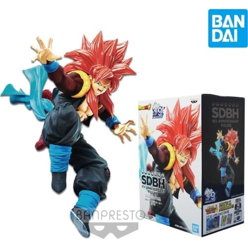 Bandai Dragon Ball Anime Figure Super Dragon Ball Hero Super Saiyan 4 Gogeta Genuine Model Collection Decoration Children Toy