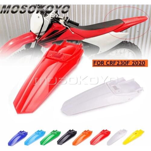 Racing Dirt Bike Enduro Supermoto Red Rear Fender for Honda CRF230F Tail Mudguard Mud Guard ABS Plastic Bodywork Fairing 2020
