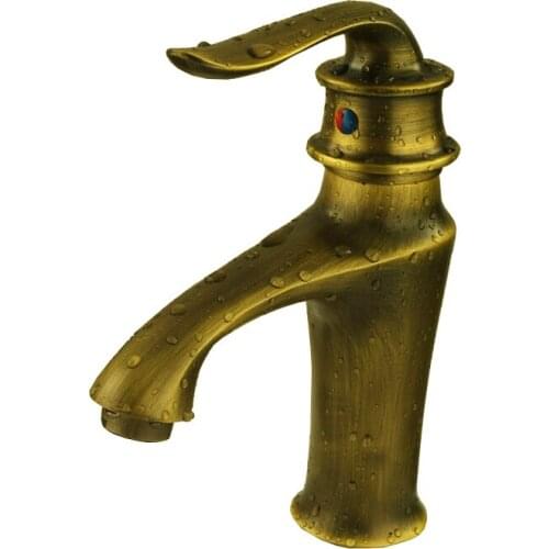 L16101 High Quality Deck Mounted Bronze Color Hot and Cold Water Brass Basin Tap