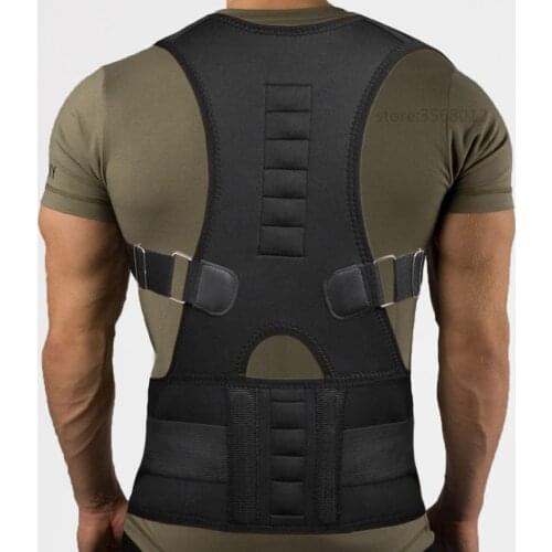 1pc Adjustable Back Therapy Shoulder Magnetic Posture Corrector for Girl Student Child Men Women Adult Braces Magnet Supports