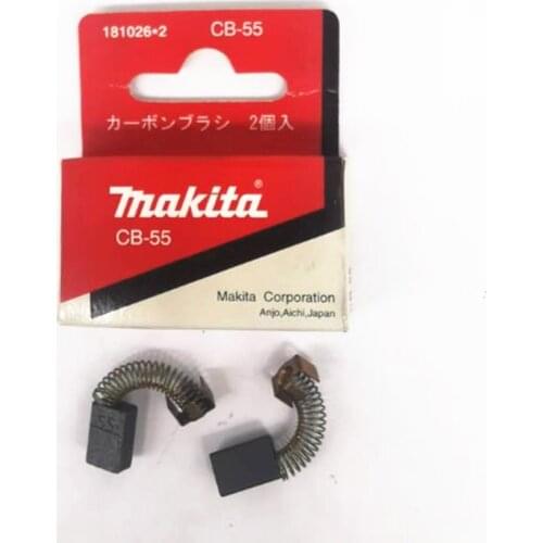 Makita 181026-2 Carbon Brushes For CB-55 4112HS 6701B JR3000V JR3000VT