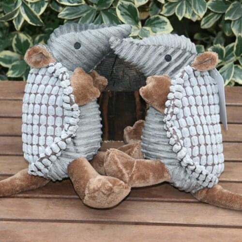 Cartoon Armadillo Plush Dog Toys Bite Resistance Squeaky Sound Pet Toy Puppy Dogs Cleaning Teeth Chew Supplies