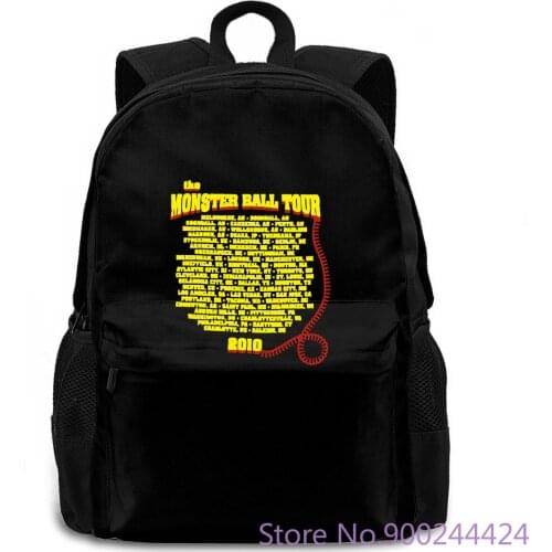 Lady Gaga Telephone Monster Ball Tour 2010 2011 Black New Official Mens Harajuku women men backpack laptop travel school