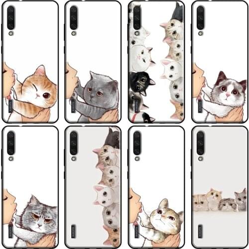 Kiss lovely Cats Soft For Xiaomi Mi 11 9T 10T Pro 8 9 A1 A2 A3 Mi Note 10 Lite Phone Case For POCO X3 M3 Cover