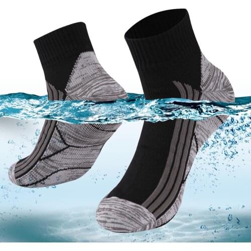 RANDY SUN Ankle Waterproof Sports Socks Breathable Windproof SGS Certified Outdoor Hiking Climbing Fishing Cycling Socks 1 Pair