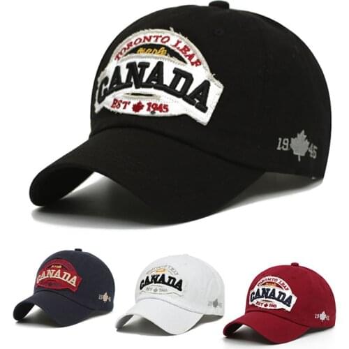 New Canada fishing Baseball Cap Of Mens Embroidered Canada Hat Snapback Bone Adjustable Women Baseball Hat Snapback Hat