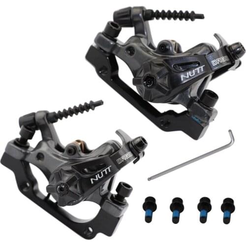 NUTT MTB Mountain Bike Disc Brake Aluminium Mechanical Bike Brakes Two sides Braking Force Bike Parts Accessories Free Shipping