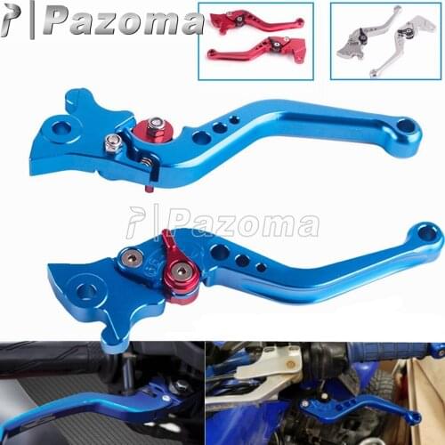 Blue/Red/Silver Motorbike Motorcycle Brake Lever Aluminum Sctoor Handle Bar Cluth Lever Adjustable Gear Lever For Yamaha JOG 100
