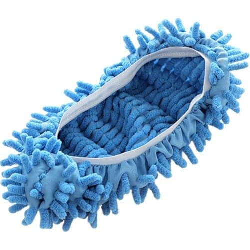 Slippers For Floor Cleaning Thickened Chenille Lazy Mop Slippers Cover Good Decontamination Slipper Cover