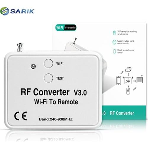 Universal WIFI remote control converter 330 433 868MHz Android IOS RF WIFI remote control Wi-Fi to Remote RF Converter 240~930MH
